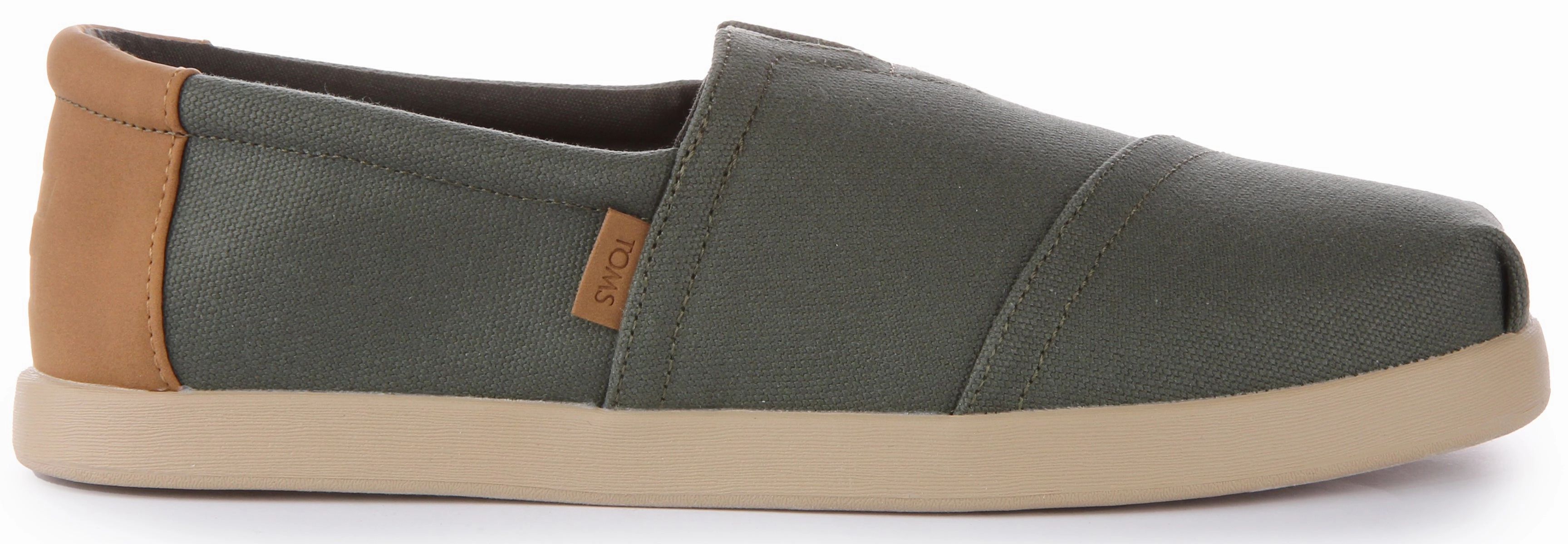 Soft Padding Toms Alpargata Fwd In Forest Green For Men