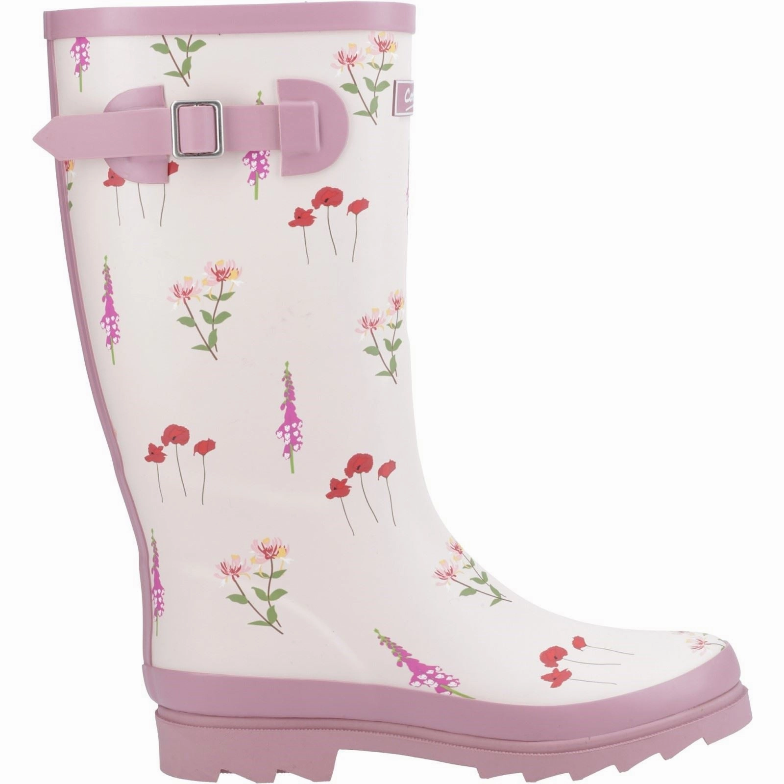 Soft Shield Step Cotswold Wildflower Tall Rubber Women's Pink Wellington Boots