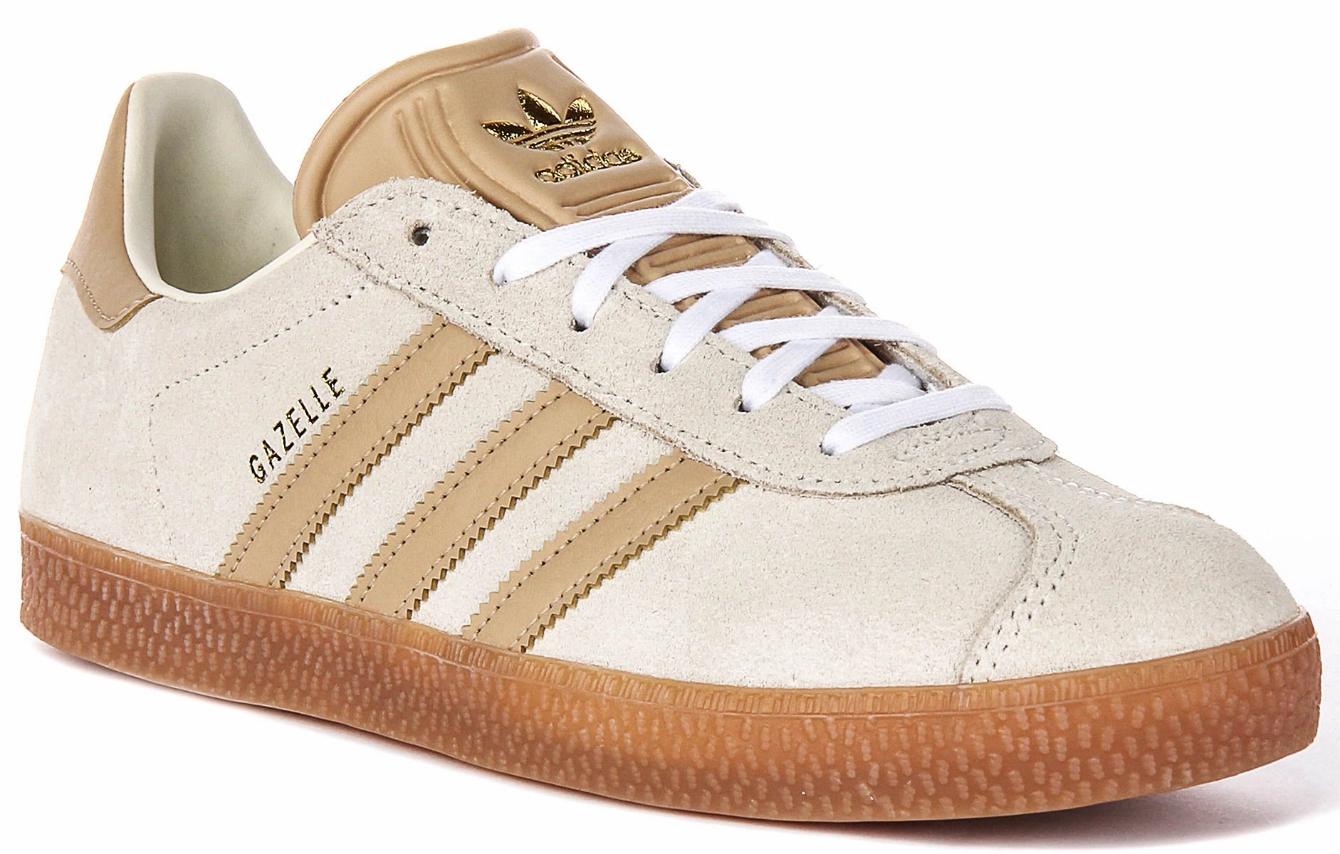 Adidas Gazelle J In Cream For Juniors running shoes for marathons fashion - forward shoe intention