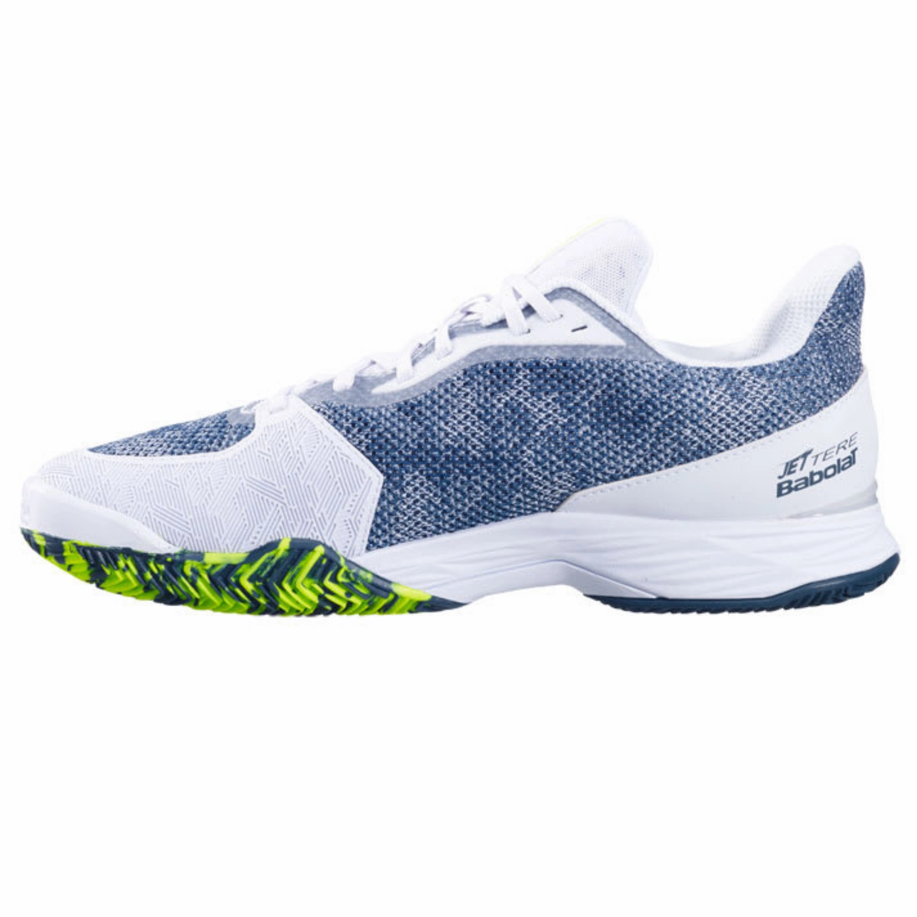 Soft Sole Babolat Jet Tere Clay Men's Tennis Shoes -  White/Dark Blue
