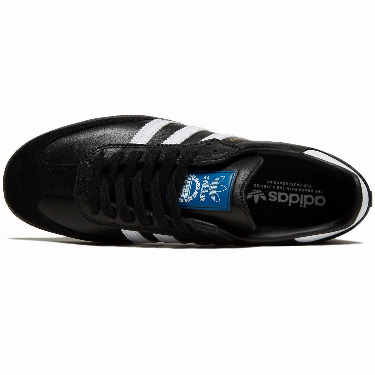 Soft Style Adidas Samba ADV Shoes - New Black/White/Gum
