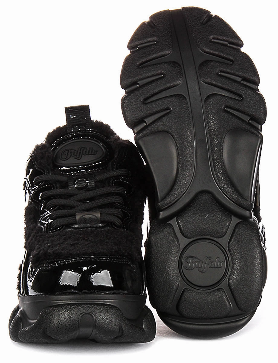 Soft Support Buffalo Cld Chai Warm In Black Patent For Women