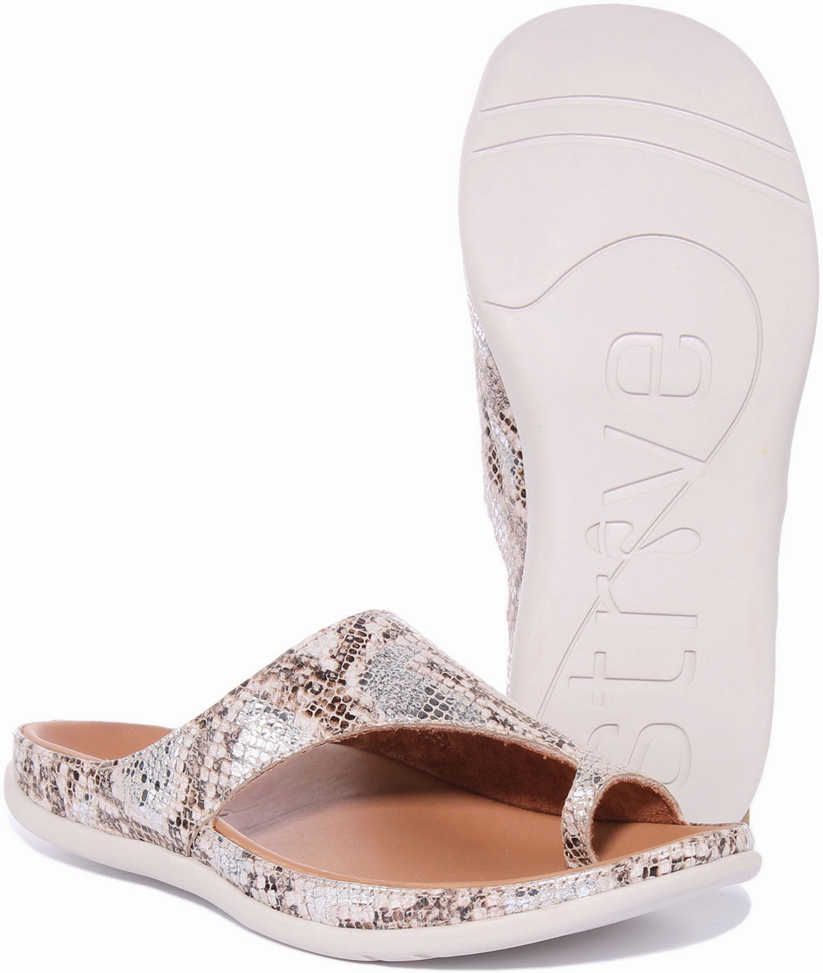 Soft Texture Strive Capri In Snake For Women