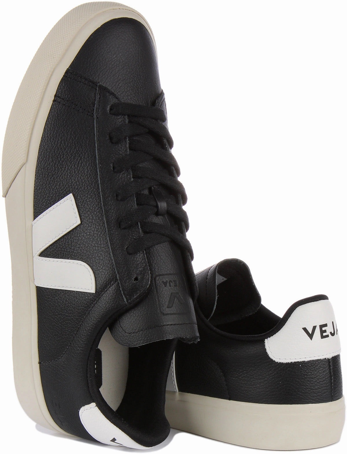 Soft Veja Campo Chromefree In Black White For Women