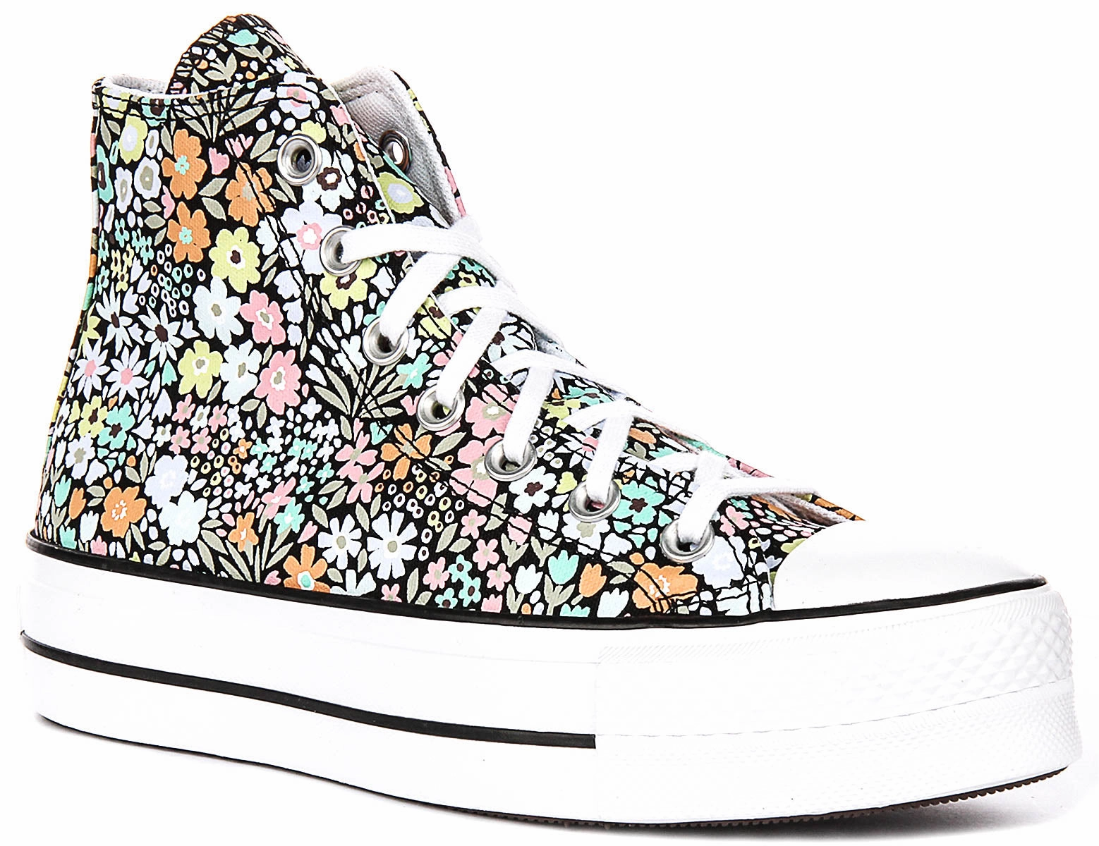 Converse Chuck Taylor Lift A15009C In Flower For Women Slide Step