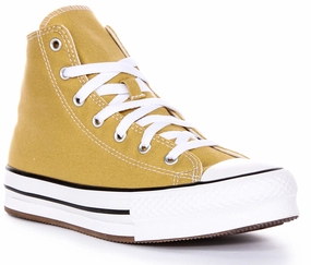 Converse All Star Lift A05467C In Mustard For Junior Sea Breeze Oasis Run