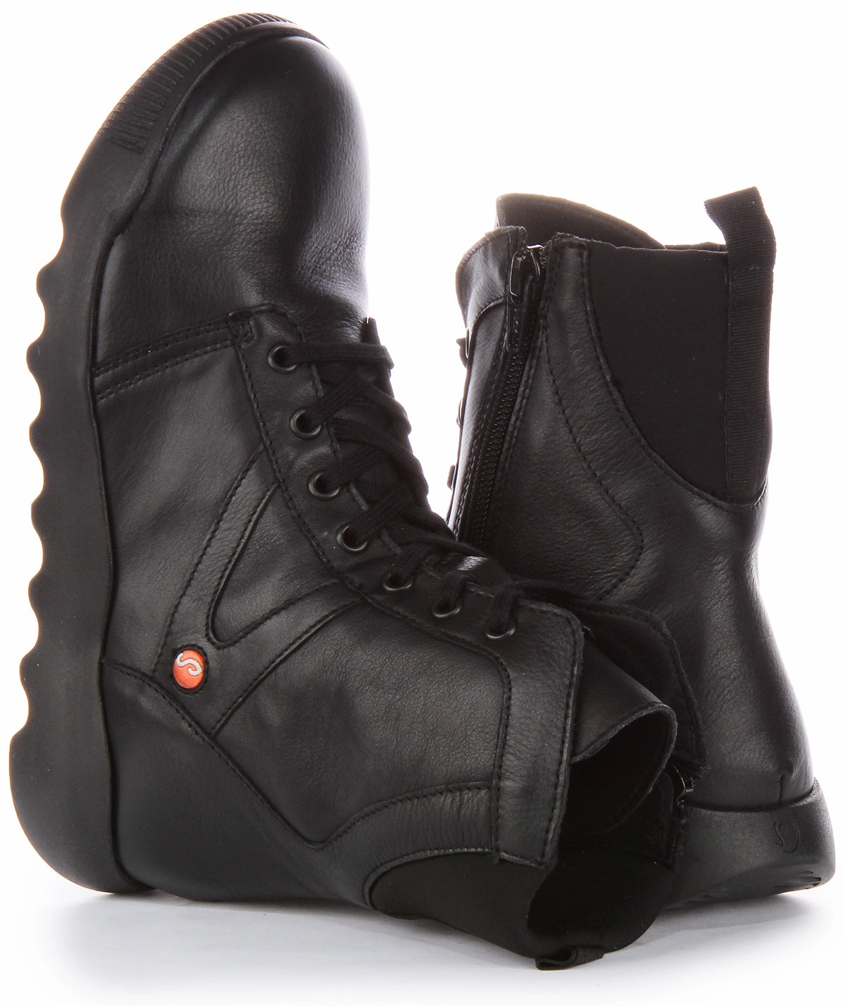 Softinos Widi728 Smooth In Black For Women Mountain Comfort Boots