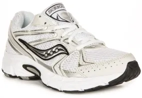 All materials selected for lightweight resilience Saucony G Ride Millennium In White Silver