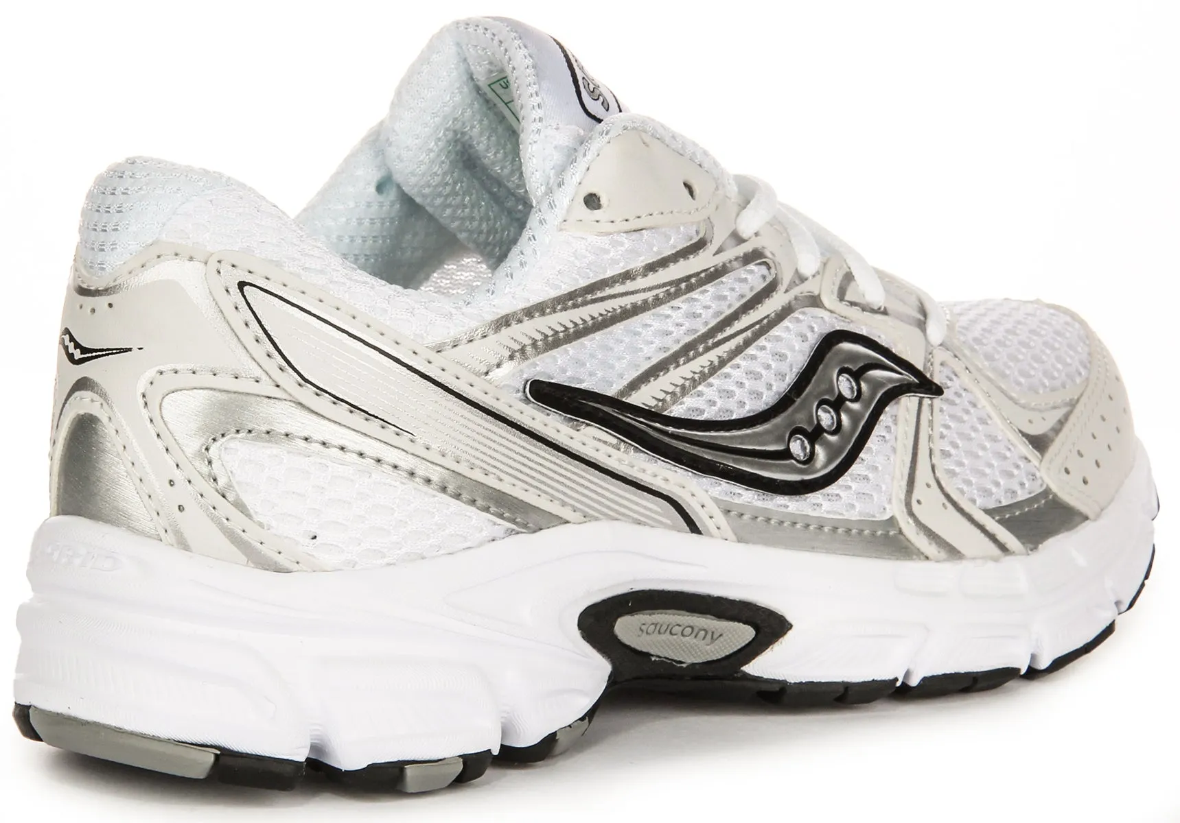 Sole Shield Saucony G Ride Millennium In White Silver