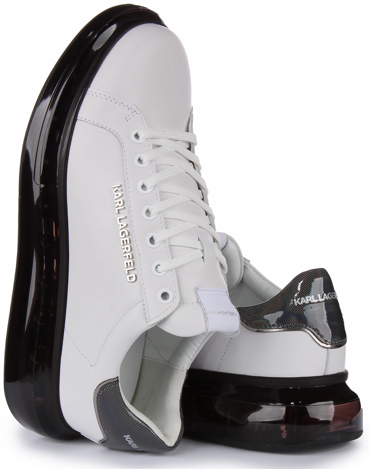 Sole Shield Karl Lagerfeld Kapri Kushion In White Black For Men