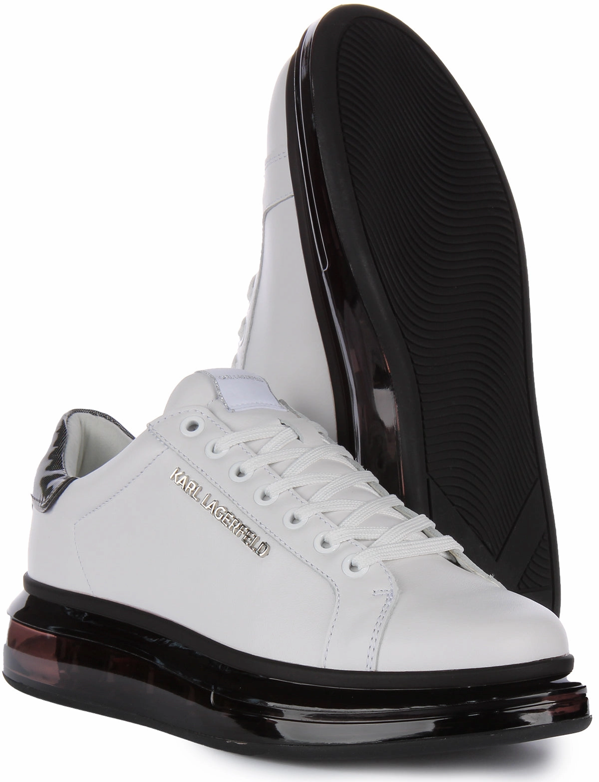 Sole Shield Karl Lagerfeld Kapri Kushion In White Black For Men