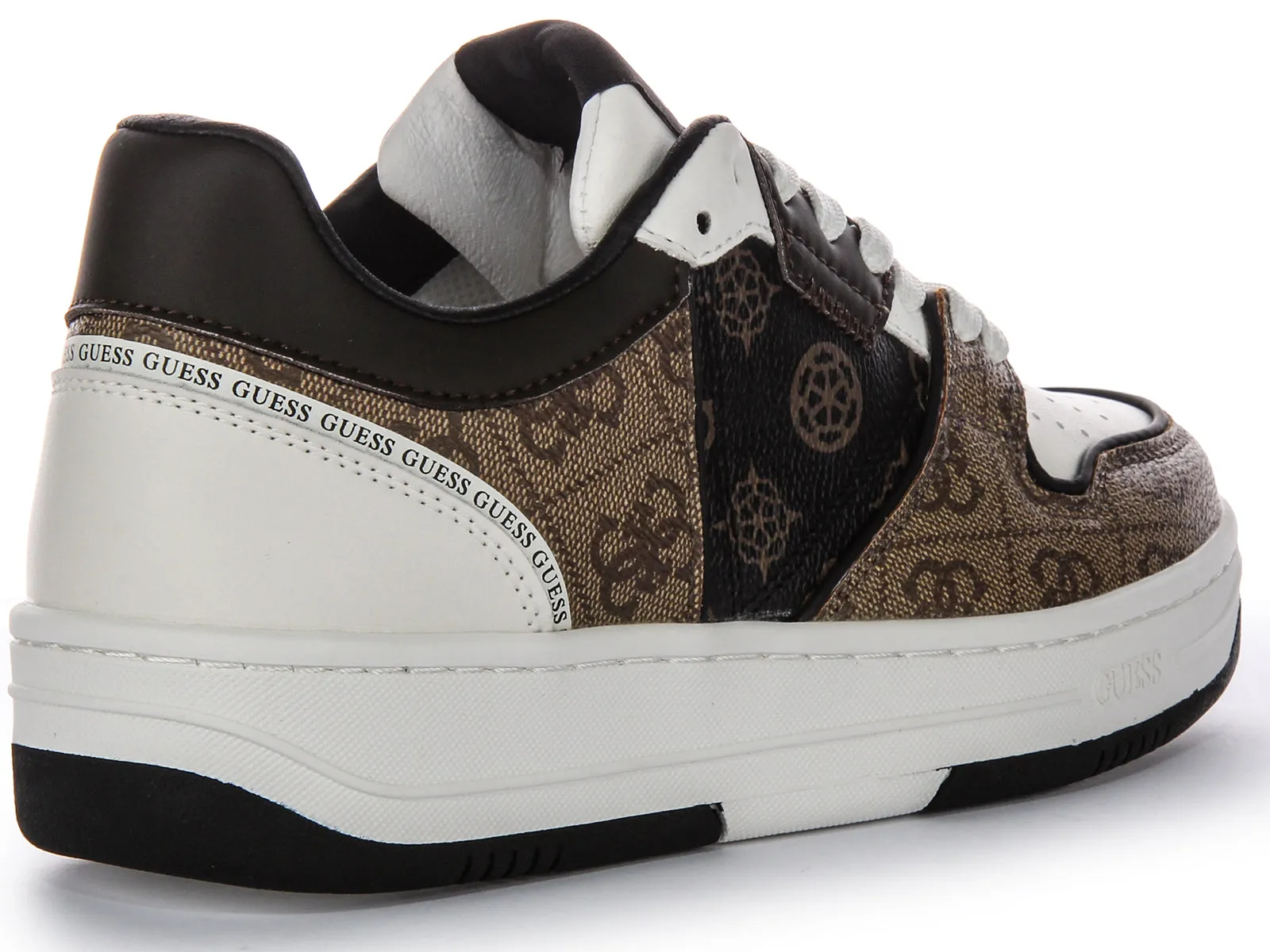 Speed Fit Guess Ancie Dual Trainers In Brown White For Women