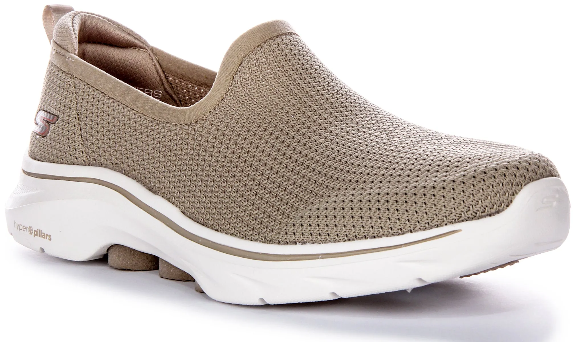 Skechers Go Walk 7 Ivy In Taupe For Women Engineered to keep you grounded during lateral movements