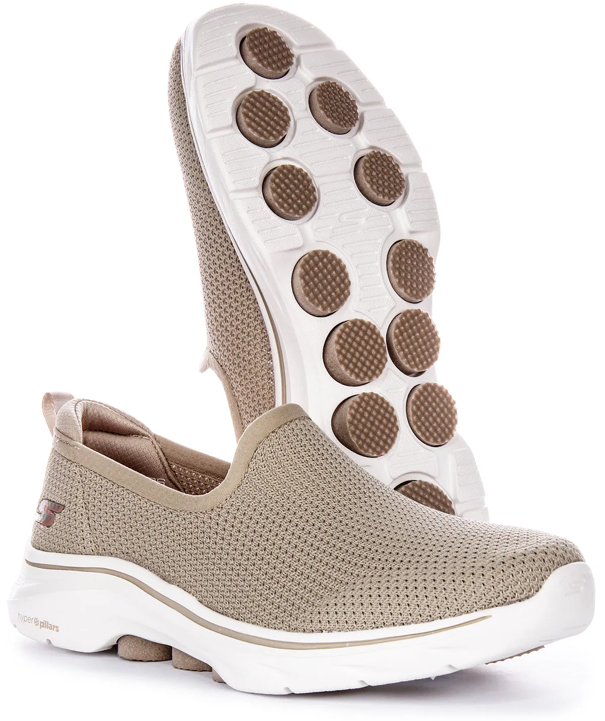 Speed Line Skechers Go Walk 7 Ivy In Taupe For Women