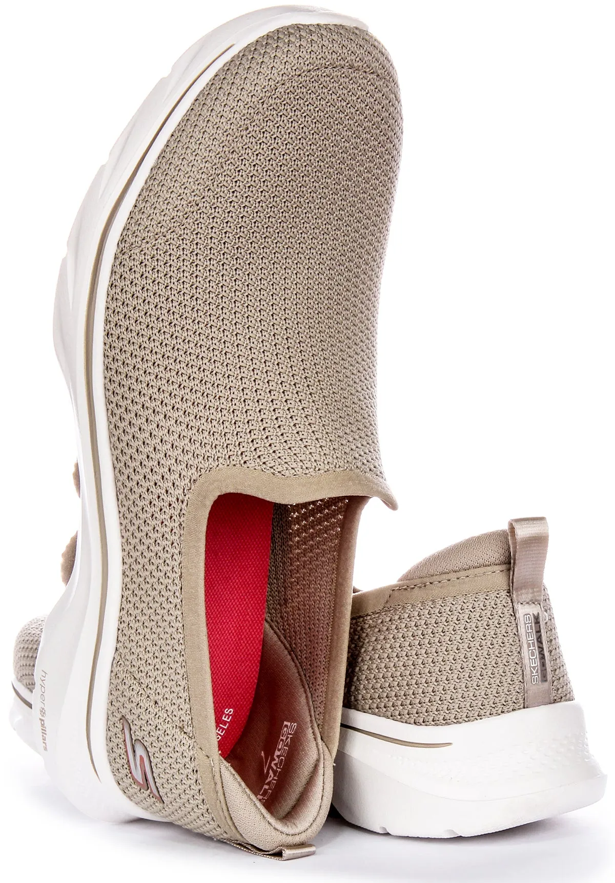 Speed Line Skechers Go Walk 7 Ivy In Taupe For Women