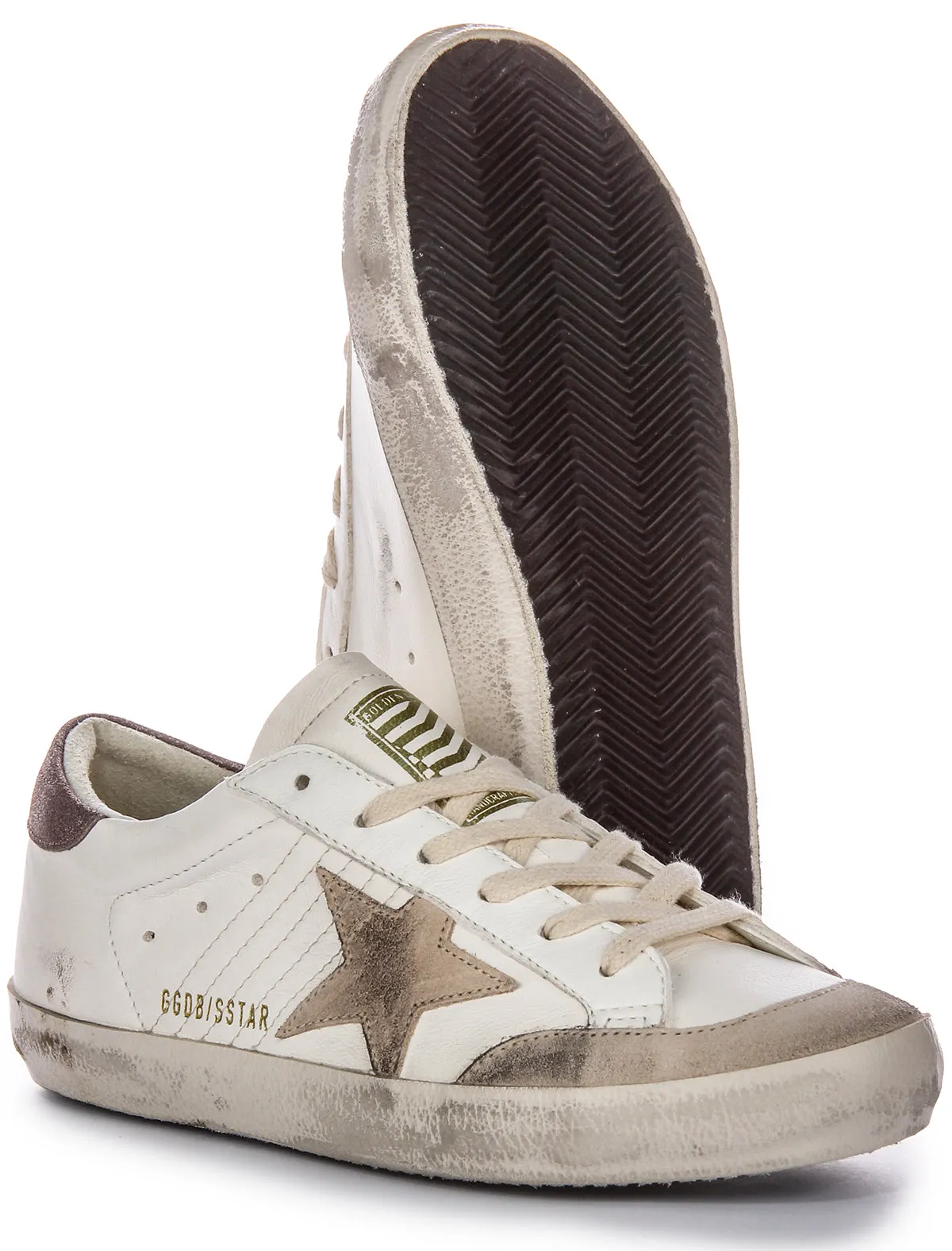 Speed Support Golden Goose Super Star Pens In White Beige For Women