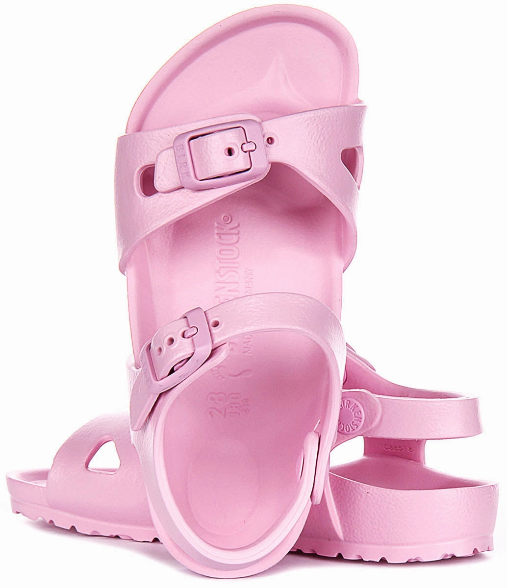 Speed - enhancing Birkenstock Rio Eva Kids In Pink | Narrow Fit