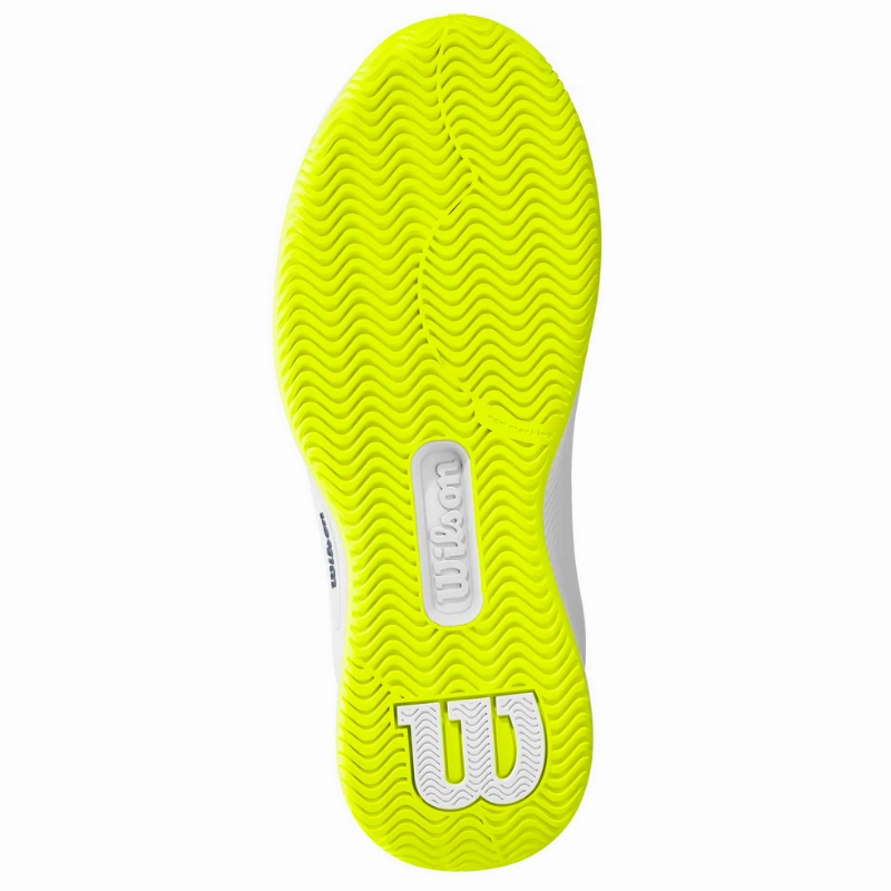 Speed Enhancement Ability Wilson Intrigue Pro Oz Womens Tennis Shoes - White/Safety Yellow