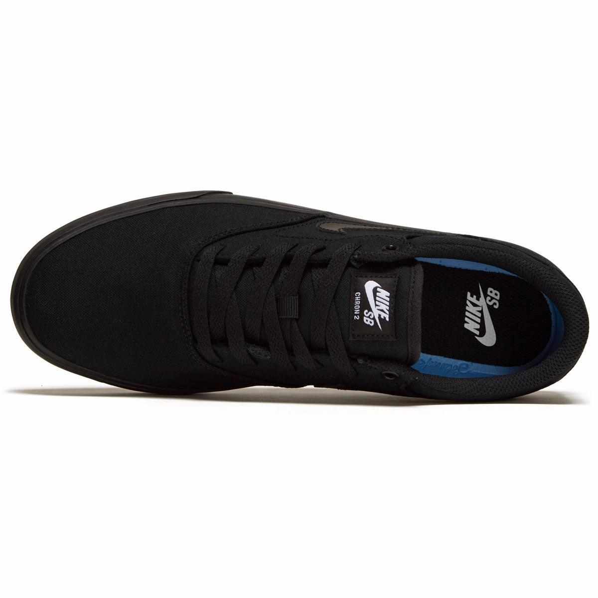 Sport Edge Nike SB Chron 2 Canvas Shoes - Black/Black/Black