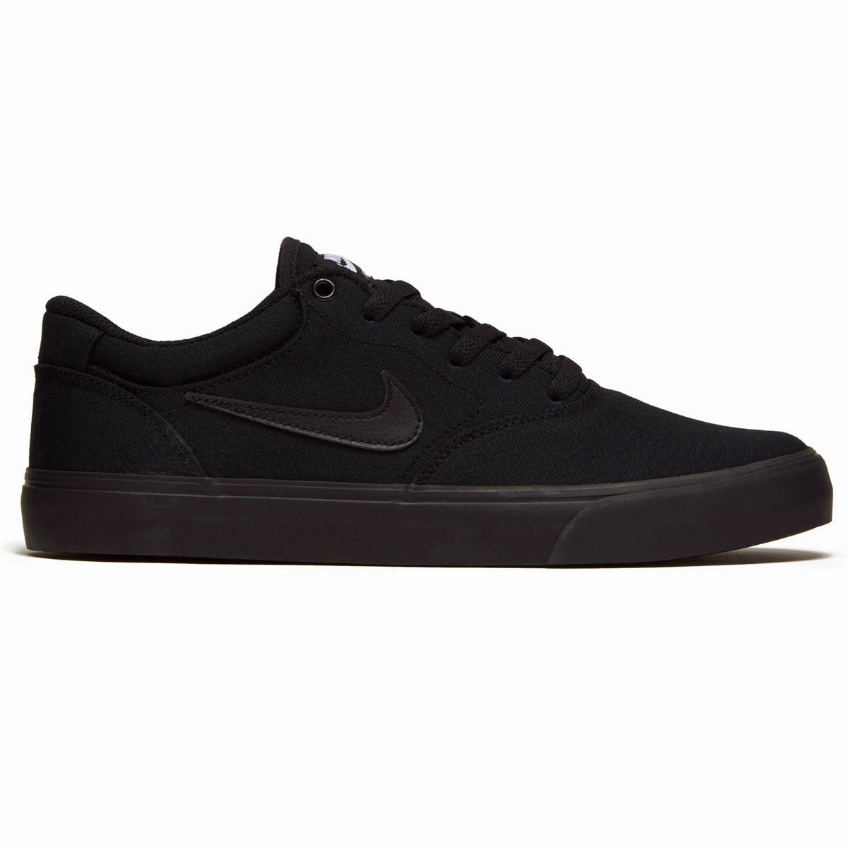 Hard Style Skateboard Motion Nike SB Chron 2 Canvas Shoes - Black/Black/Black