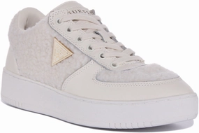 Reliable Controlled Steps Guess Sidney Fur In Cream For Women
