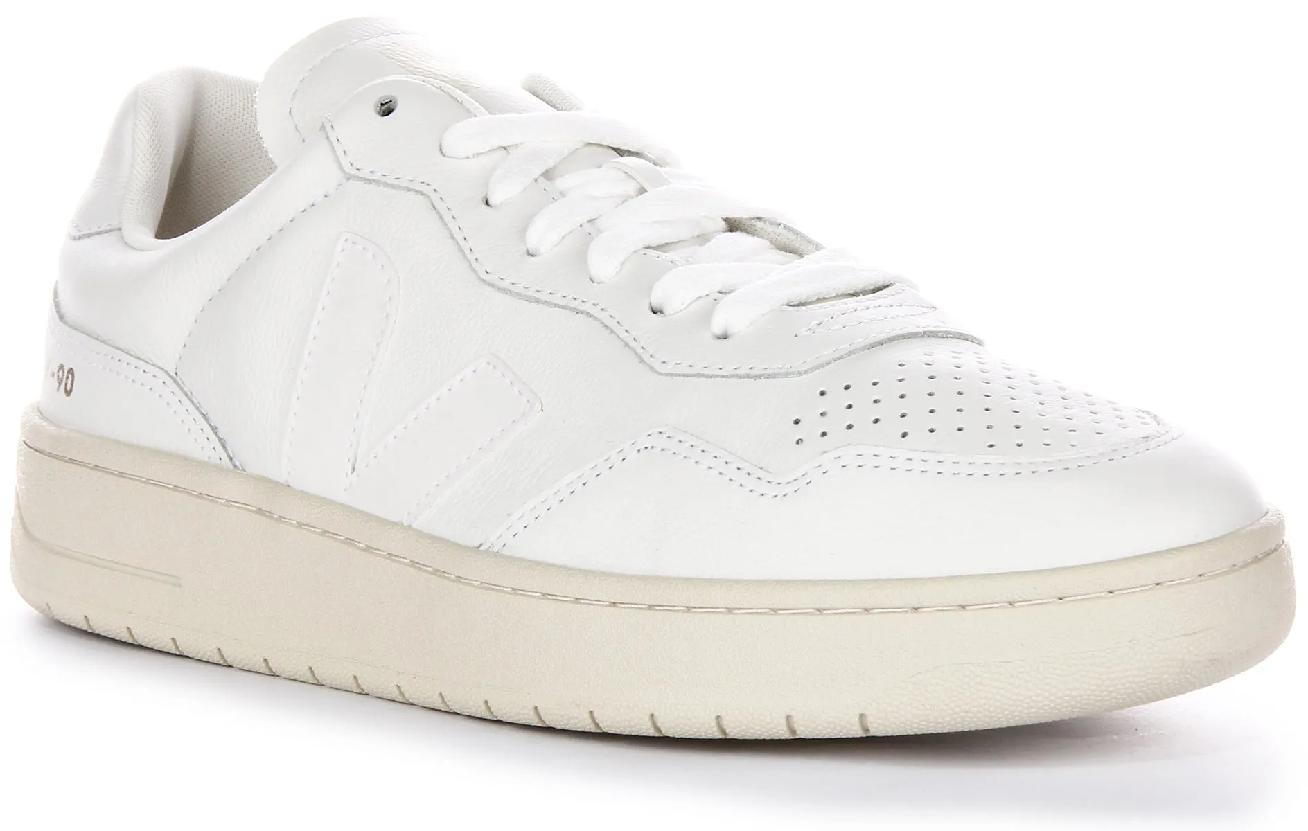 Outsole compound enhances energy feedback with use Veja V 90 Leather In Off White For Men