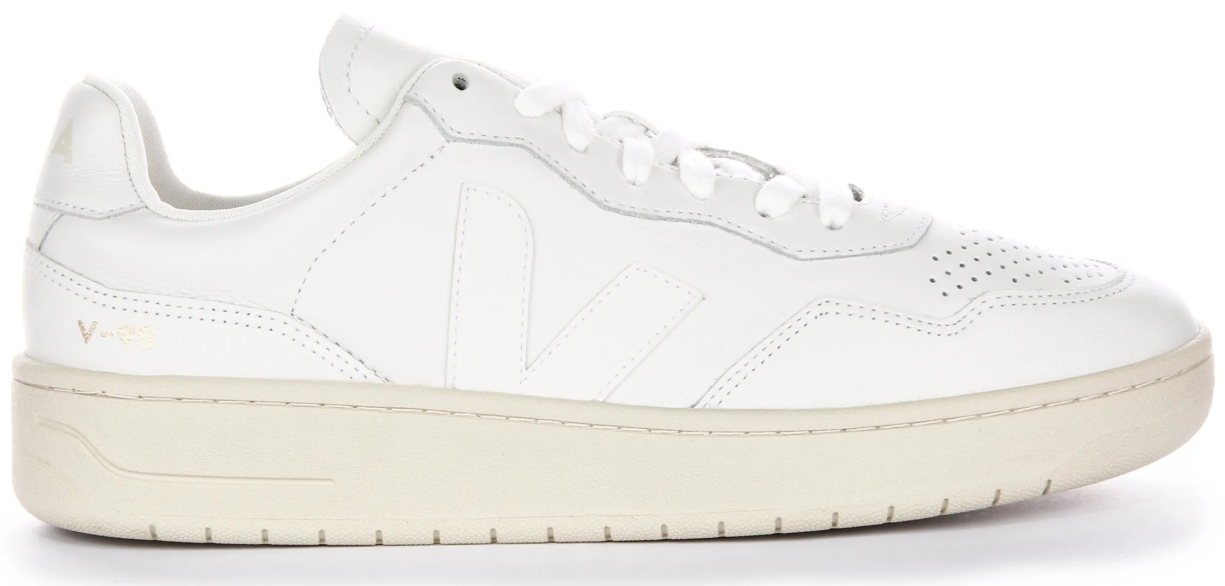 Springy Veja V 90 Leather In Off White For Men