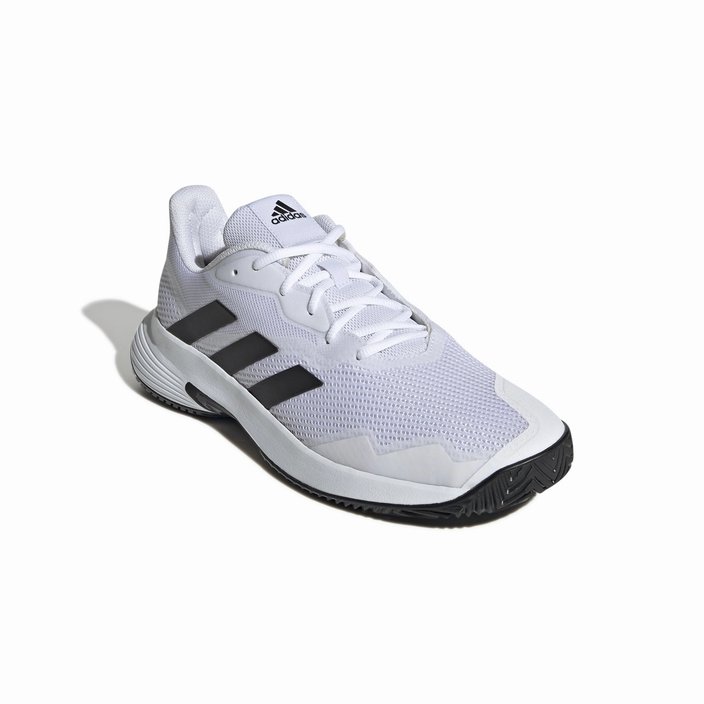 Stability Balance Adidas Court Jam Control Men Tennis Shoes - Ftwr White/Core Black/Ftwr White