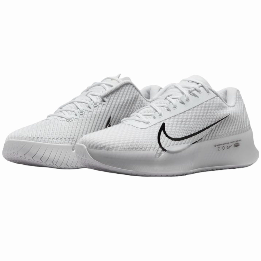 Stability frame Nike Court Air Zoom Vapor 11 Men's Hard Court Tennis Shoes -  White/Black-Summit White