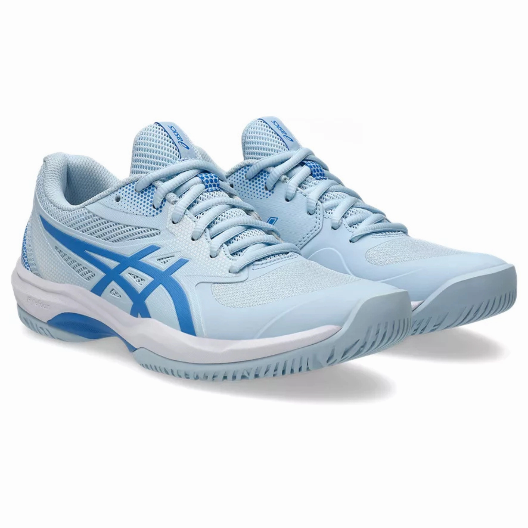 Stability Grip Asics Game FF Pickleball Shoes - Light Blue/Blue Coast