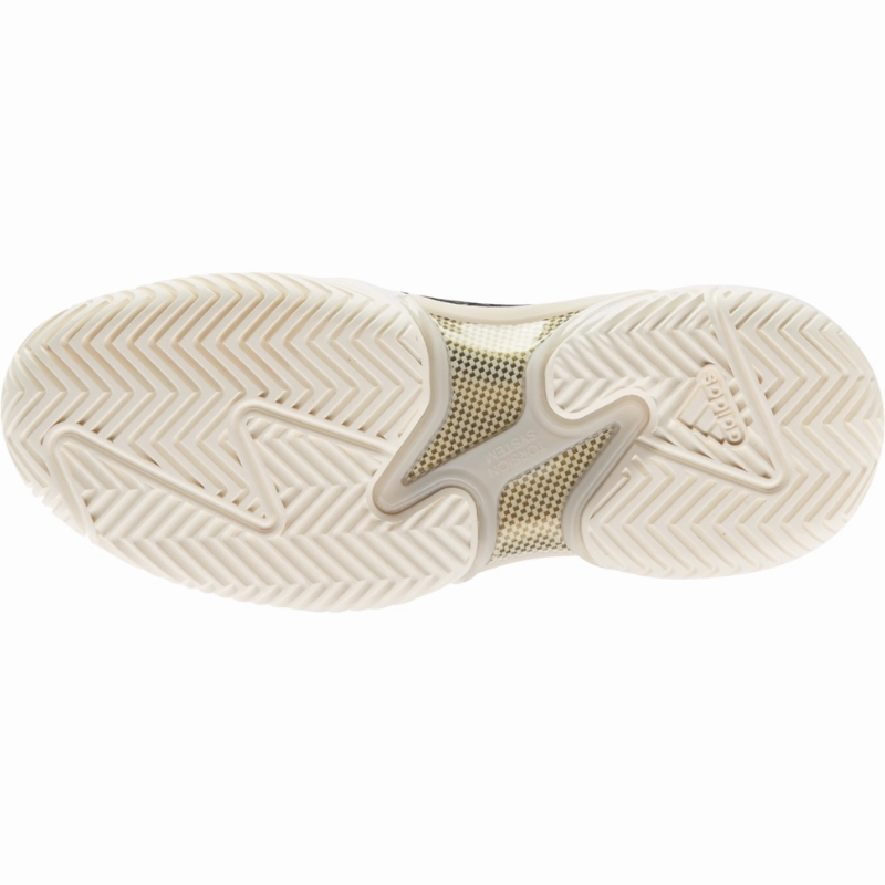 Stability Motion Adidas Womens Barricade Tennis Shoes - Core Black/Gold/Carbon