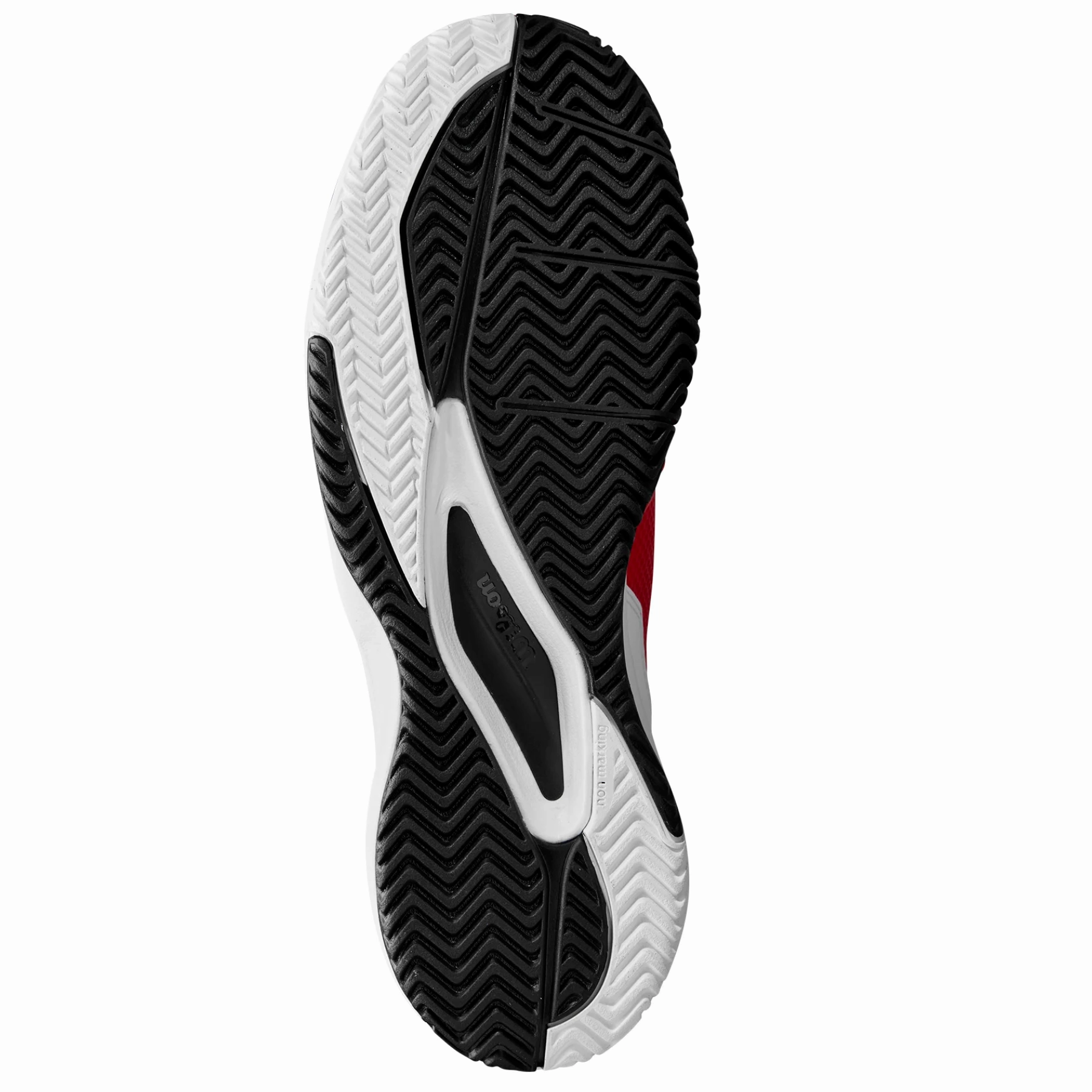 Stability Power Wilson Rush Pro Ace Mens Tennis Shoes - Red/White/Black