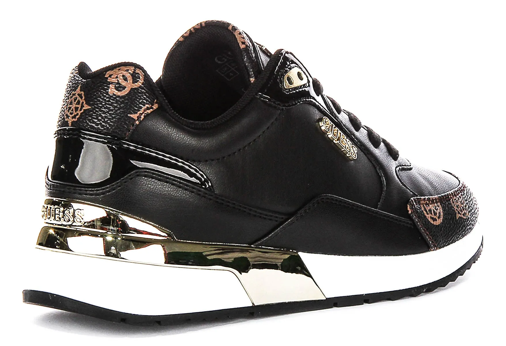 Stable Cushion Guess Moxea Sneaker In Black Brown For Women