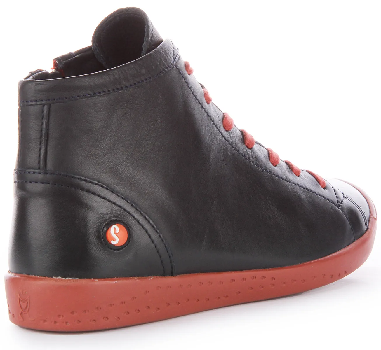 Stable Feel Softinos Ibbi653 Supple In Navy Red For Women