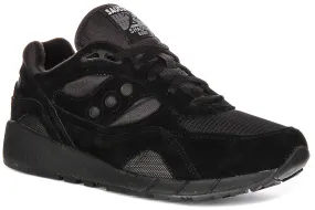Saucony Shadow 6000 In All Black Quick Drying Inner lining minimizes sweat buildup and friction
