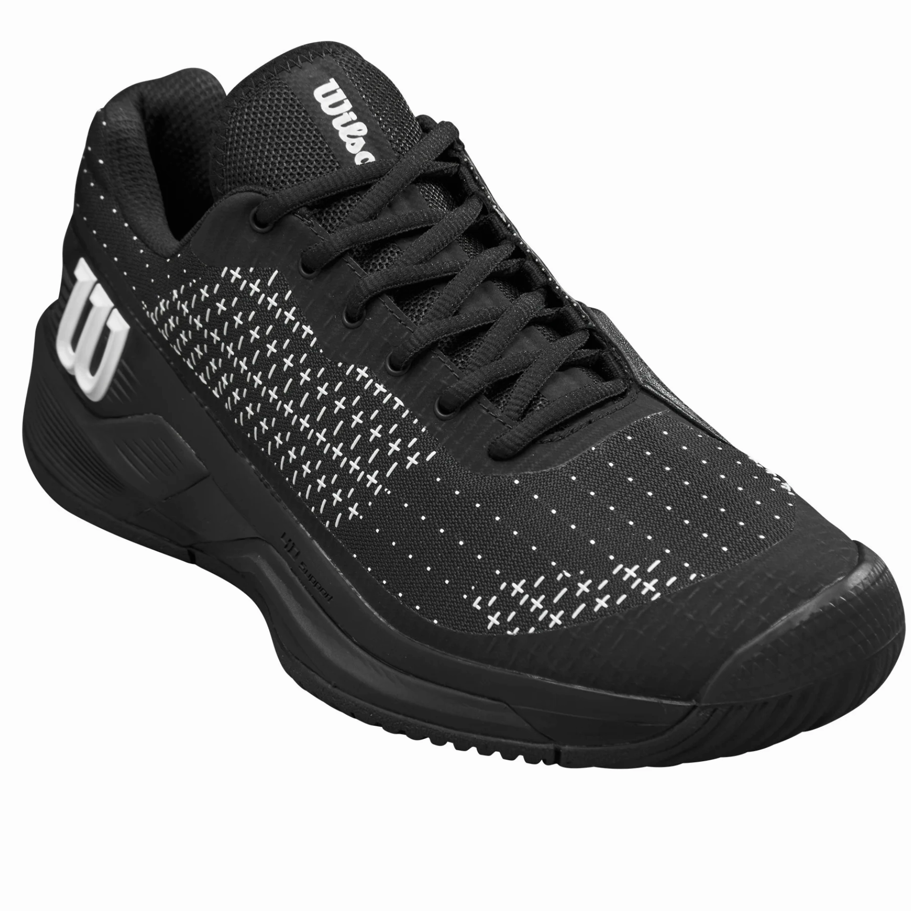 Stable Balance Function Design Wilson Rush Pro Extra Duty Mens Tennis Shoes - Black