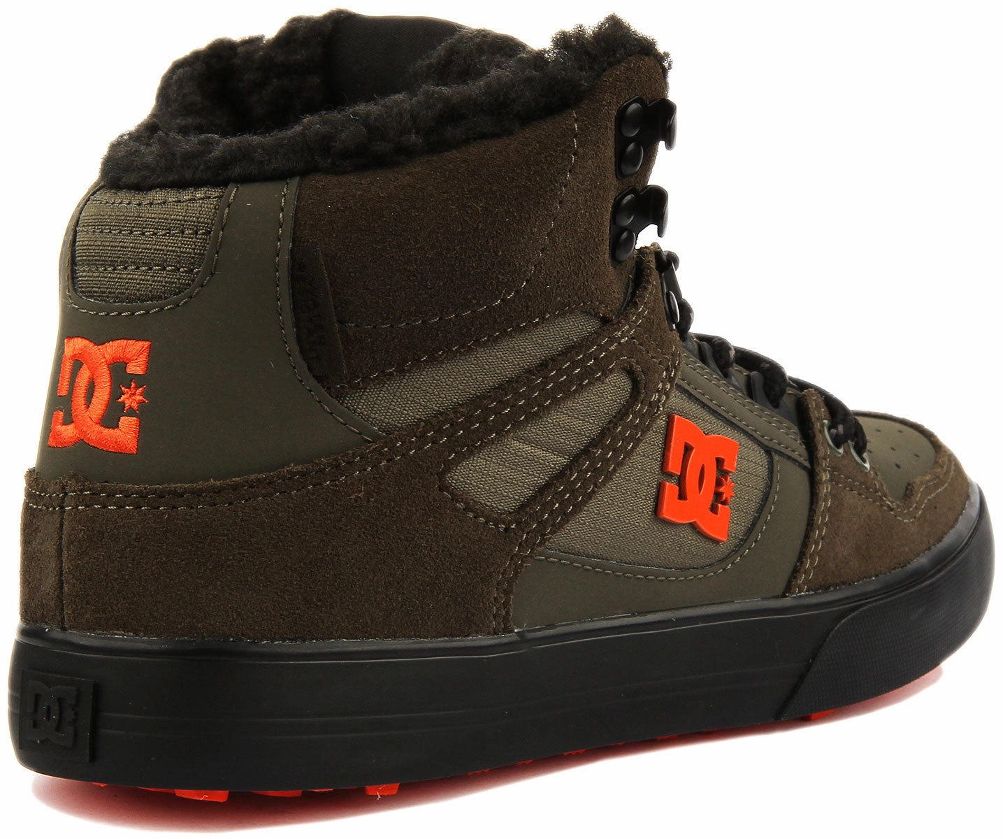 Stable base Dc Shoes Pure Hi Top Wc In Olive For Men