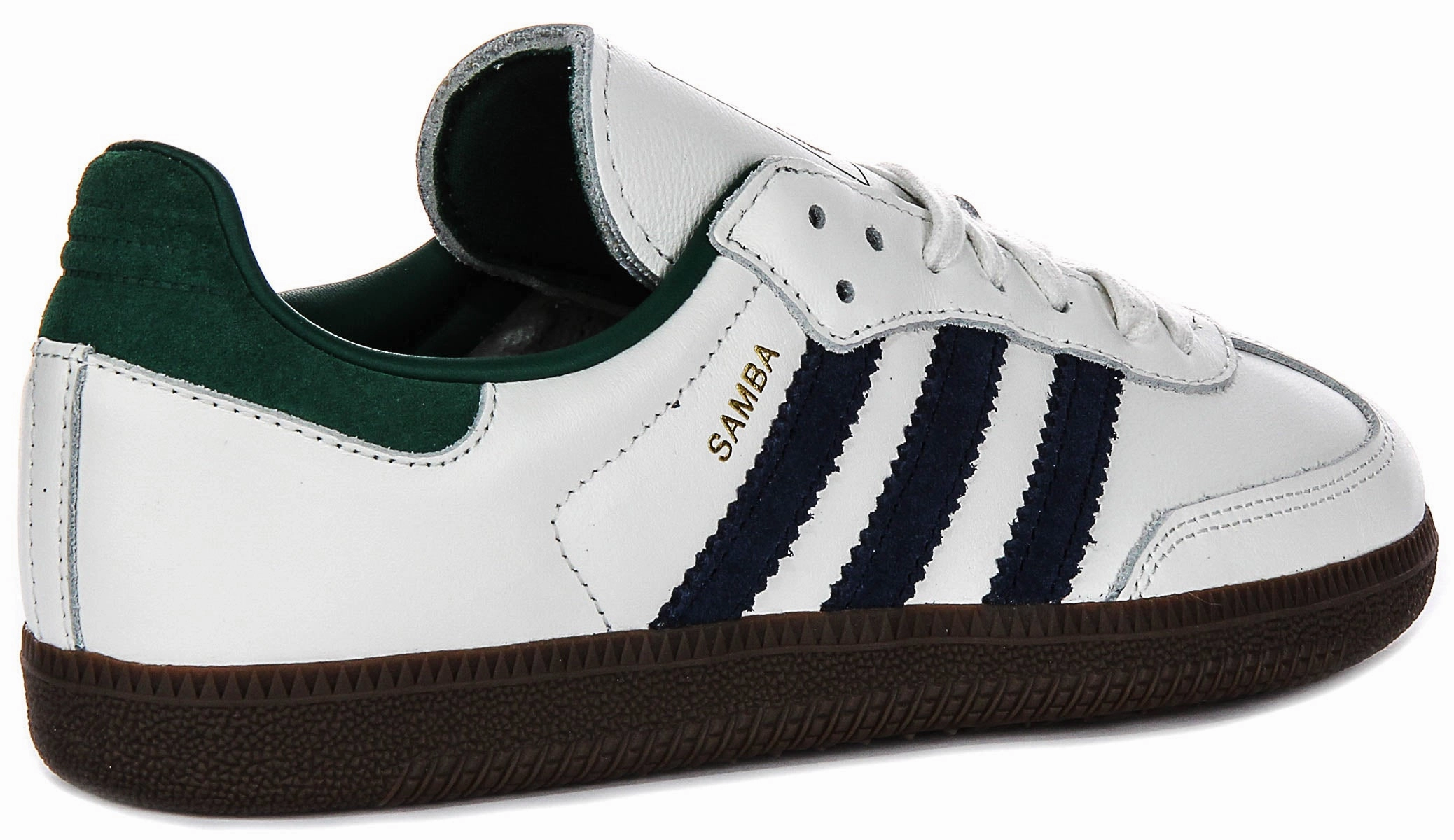 Stable Footwear Adidas Samba OG In White Navy Green for Women