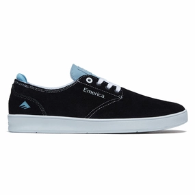 Emerica Romero Laced Shoes - Black/Light Blue Quick Rotation All Action