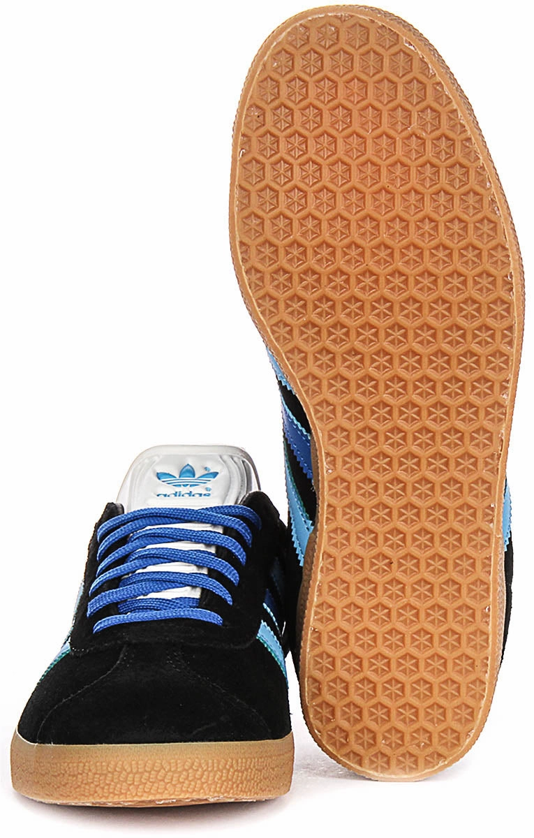 Stable Structure Integrity Adidas Gazelle W In Black Blue For Women