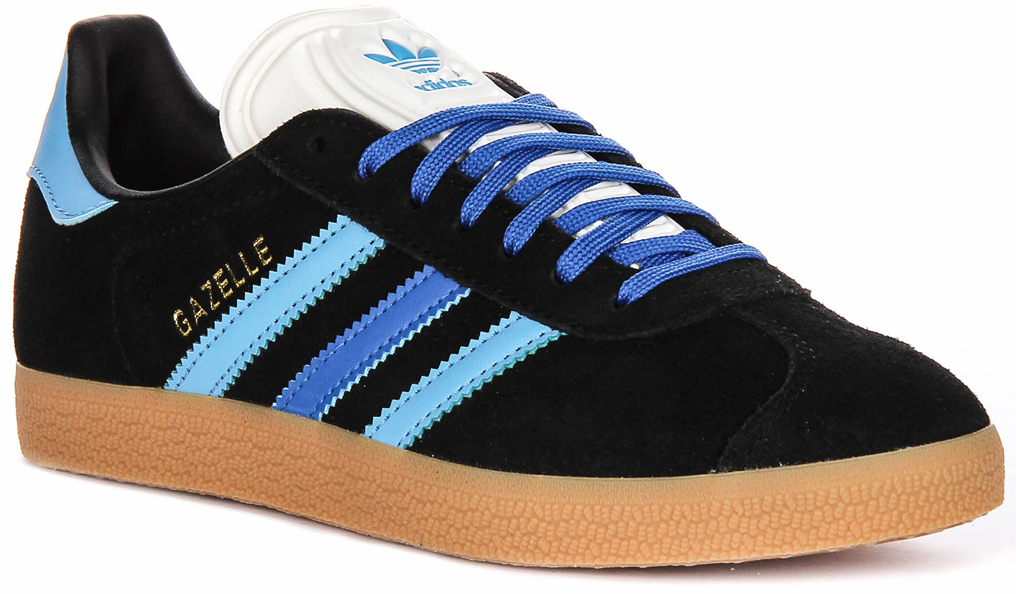 Durable soles resist wear from frequent use Adidas Gazelle W In Black Blue For Women