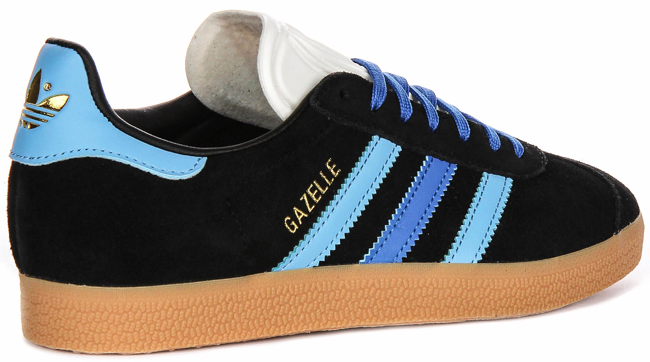 Stable Structure Integrity Adidas Gazelle W In Black Blue For Women