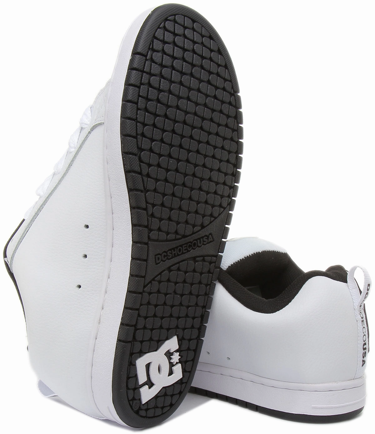 Stable Track Dc Shoes Court Graffik In White Black For Men