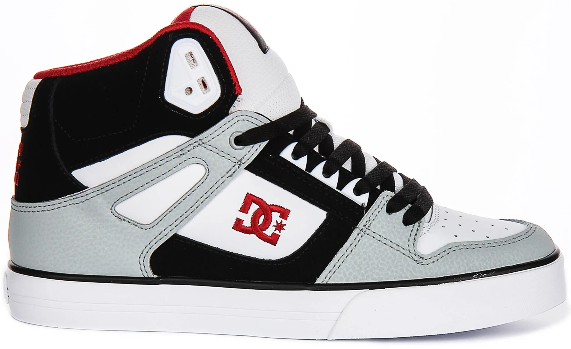 Step Boost Dc Shoes Pure Hightop Wc In Wht Blk Red For Men