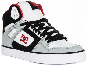 Dc Shoes Pure Hightop Wc In Wht Blk Red For Men Explosive Power All Day
