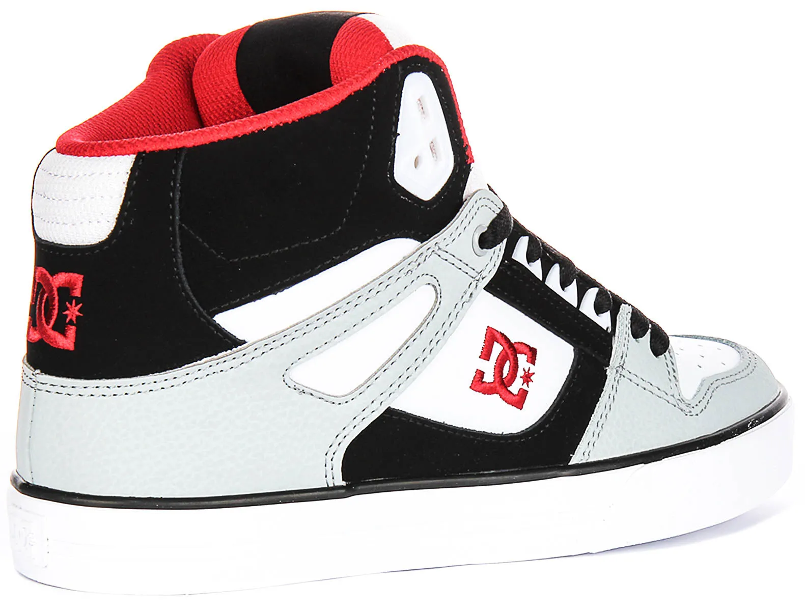 Step Boost Dc Shoes Pure Hightop Wc In Wht Blk Red For Men