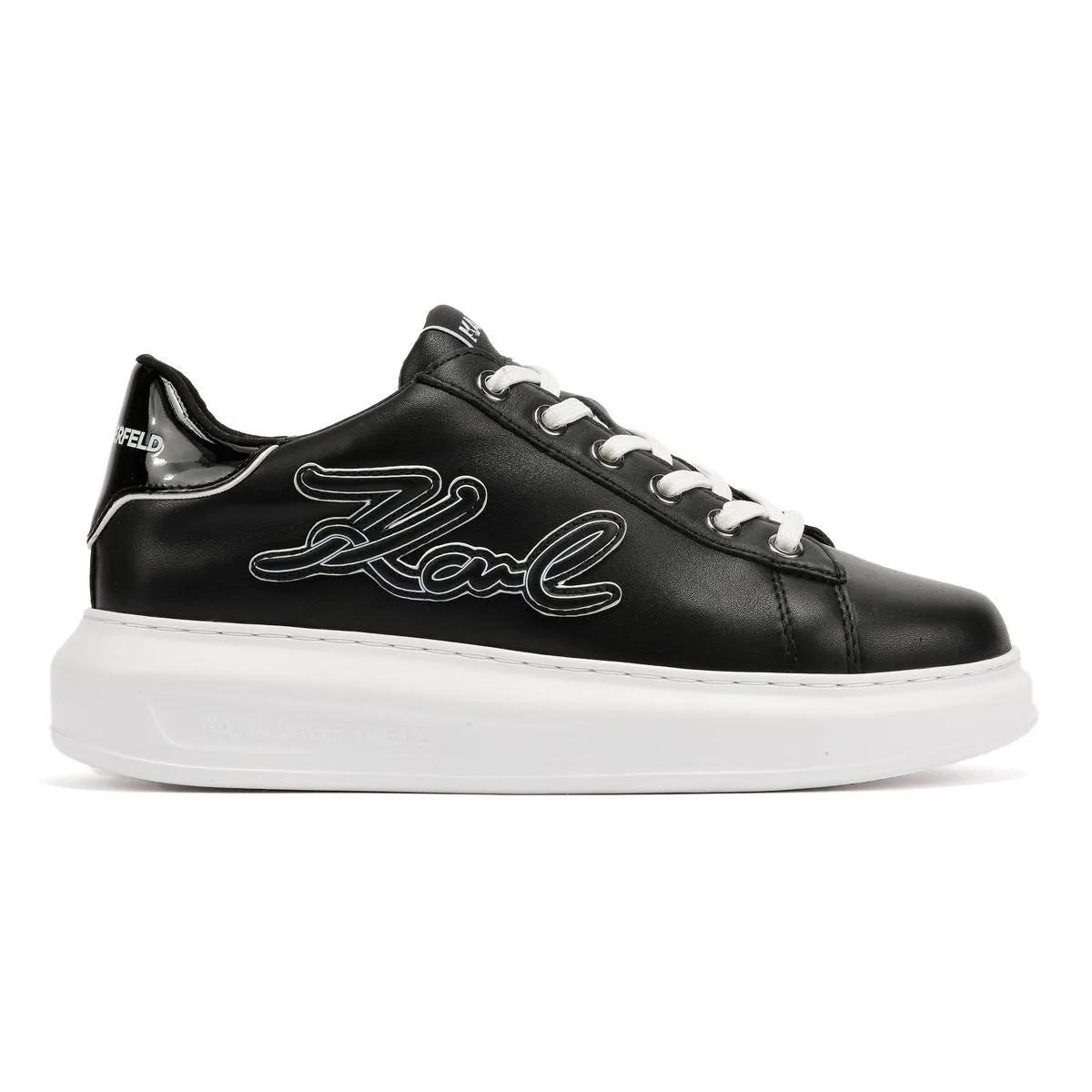 Step Support Karl Lagerfeld Kapri Signia Emboss Lo Lace Leather Women's Black Trainers