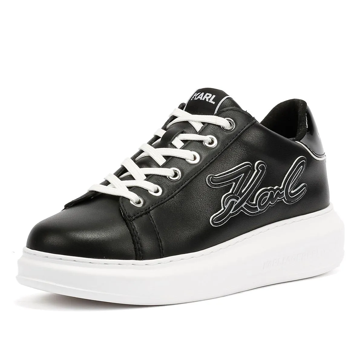 Step Support Karl Lagerfeld Kapri Signia Emboss Lo Lace Leather Women's Black Trainers