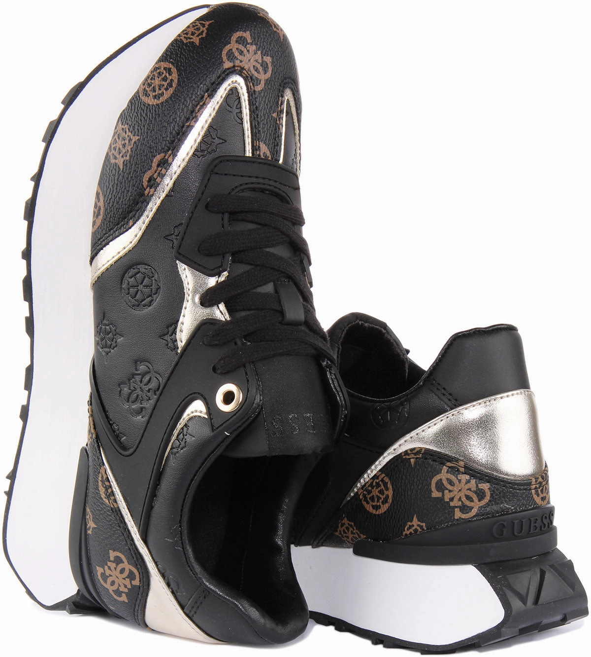 Step Control Guess Luchia In Black Brown 4G For Women