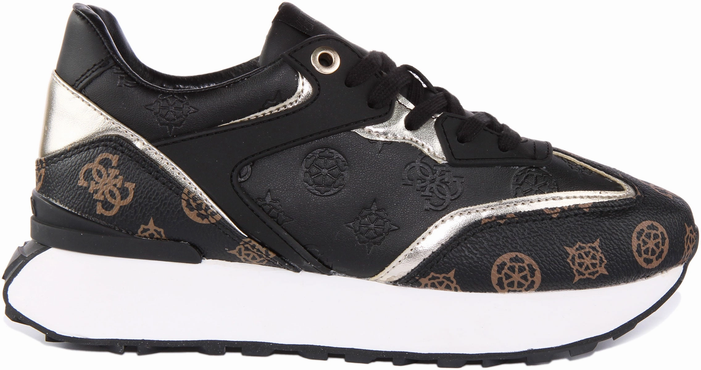 Step Control Guess Luchia In Black Brown 4G For Women